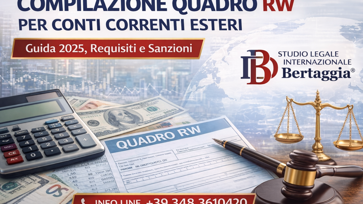 Compilazione quadro RW per conti correnti esteri