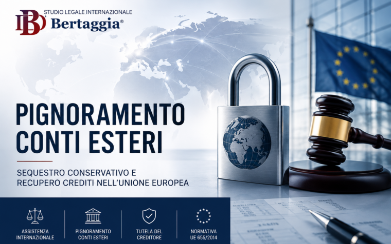 Pignoramento conti esteri