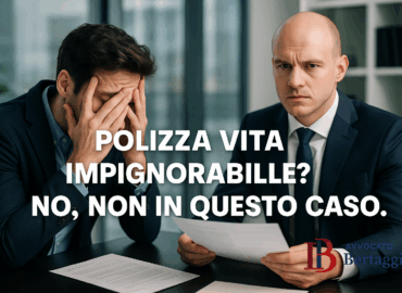 Polizza vita impignorabile? Non sempre, può essere pignorata.